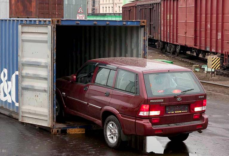 Перевозка авто сеткой хонда фит / 2010 г / 1 шт из Хабаровска в Ногинск